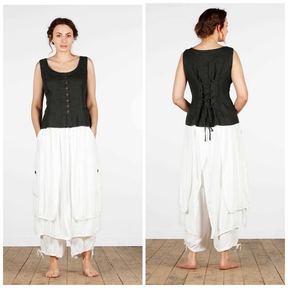 Black Button-Down Blouse - Picture 2 of 11